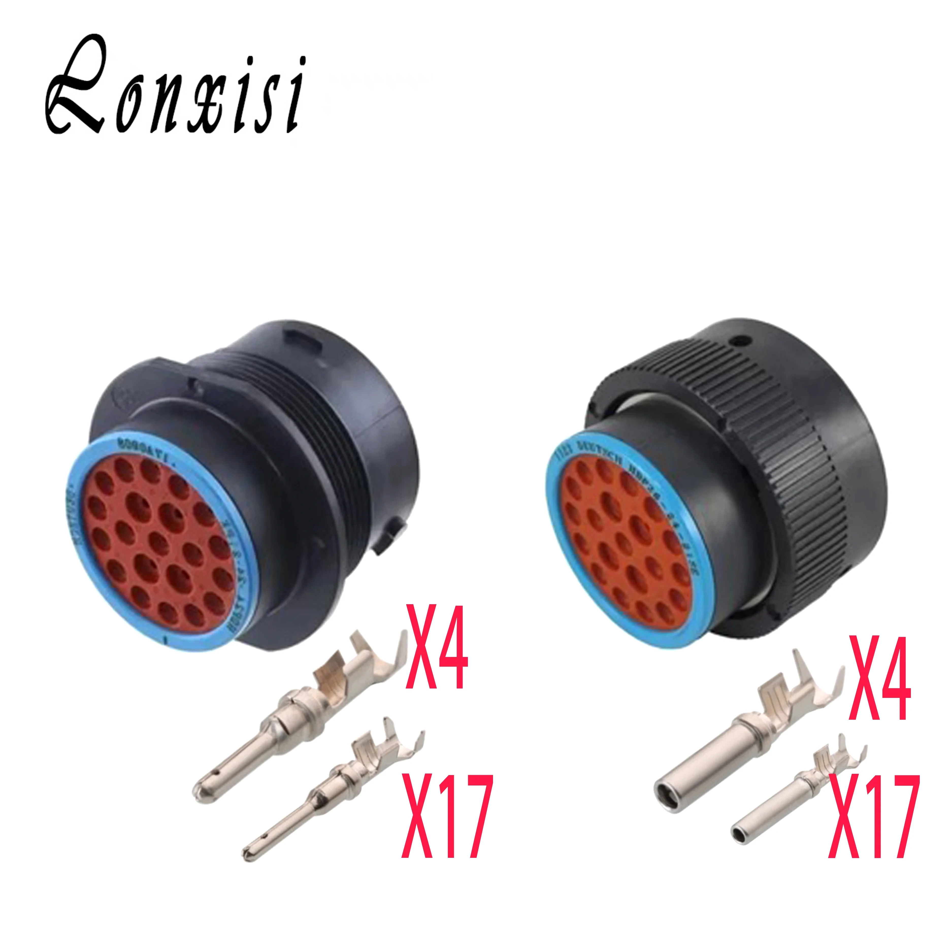 21 Pin Original USA  Aviation Plug Deutsch Connector HDP Series Connector With Terminal HDP24-24-21PE HDP26-24-21SE