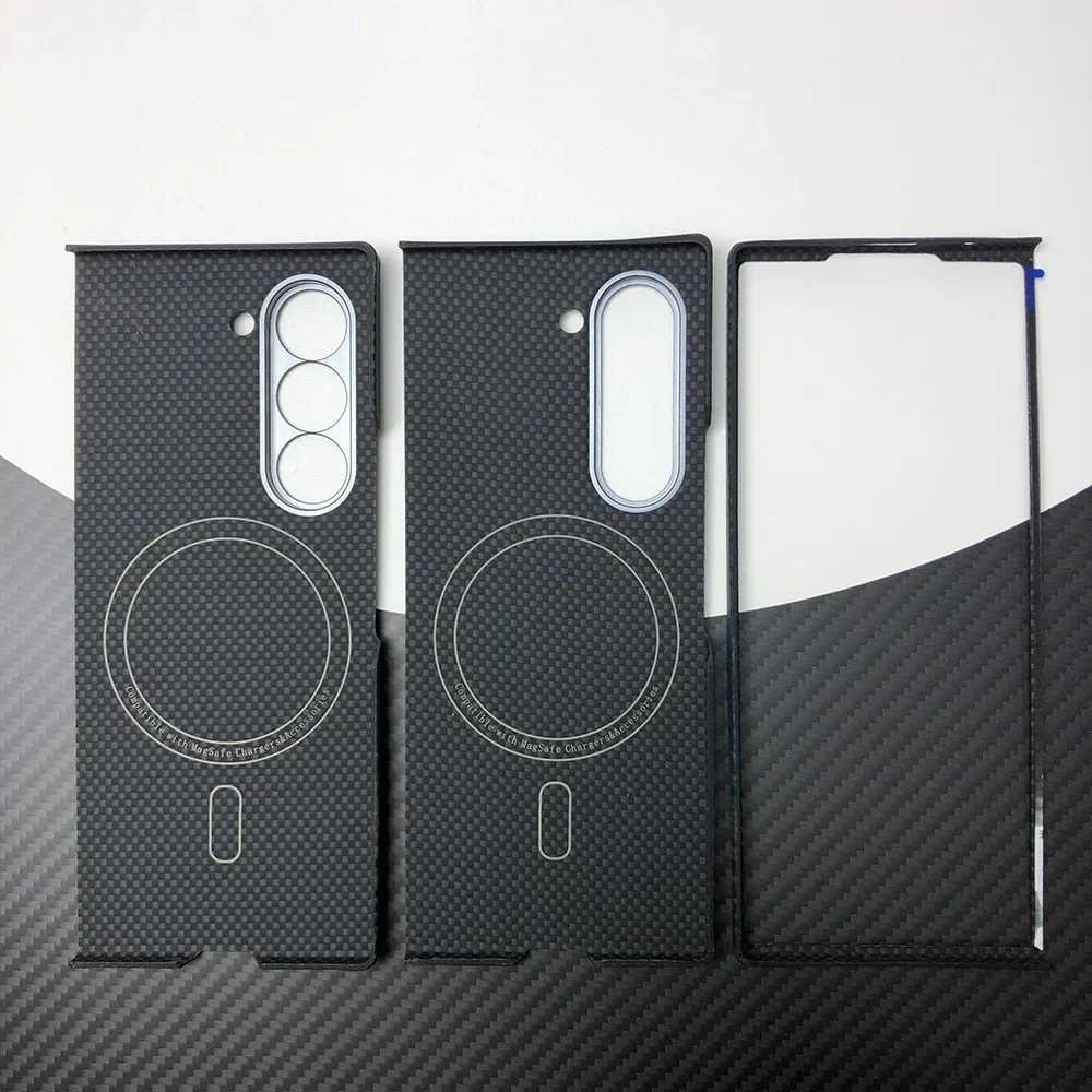 

Цветной чехол для телефона Samsung Galaxy Z Fold6 fold6, складной кевларовый чехол 6, арамидный карбоновый чехол Fibe, магнитная Беспроводная зарядка