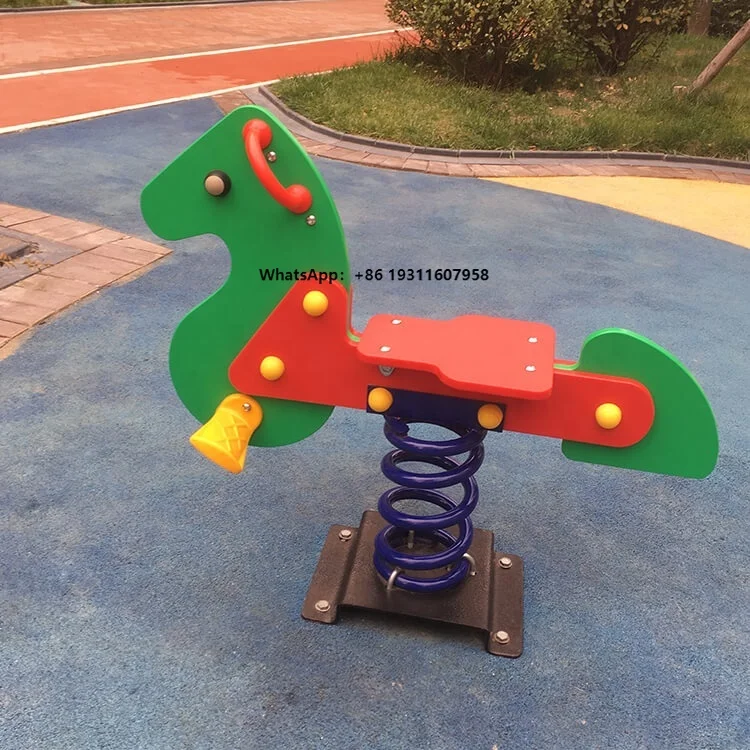 

2022Kids Outdoor Playsets Riding Horse Set for Playhouse Riding Horse
