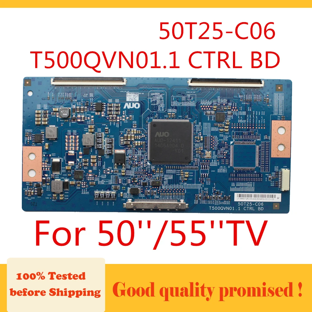 

Логическая плата T500QVN01.1 CTRL BD 50T25-C06 для 50/55 дюймового телевизора, оригинальный продукт, Tcon плата, универсальная ТВ-плата 50T25 C06 T-con плата