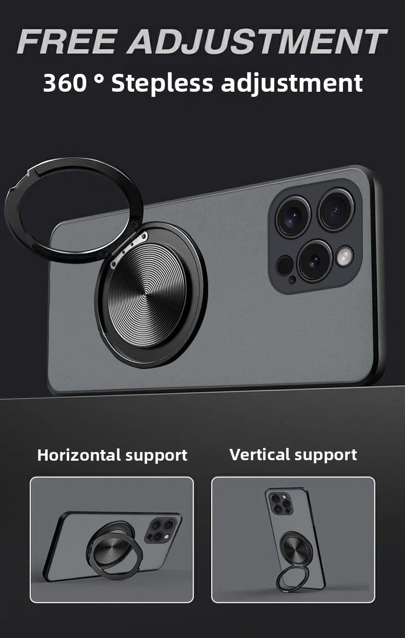 الجلد يشعر PC حلقة حامل جراب هاتف مغناطيسي ل Xiaomi Mi 17 Pro Max 15T 15Tpro 14 T Pro 17pro أعلى درجة امتصاص الصدمات قذيفة #2