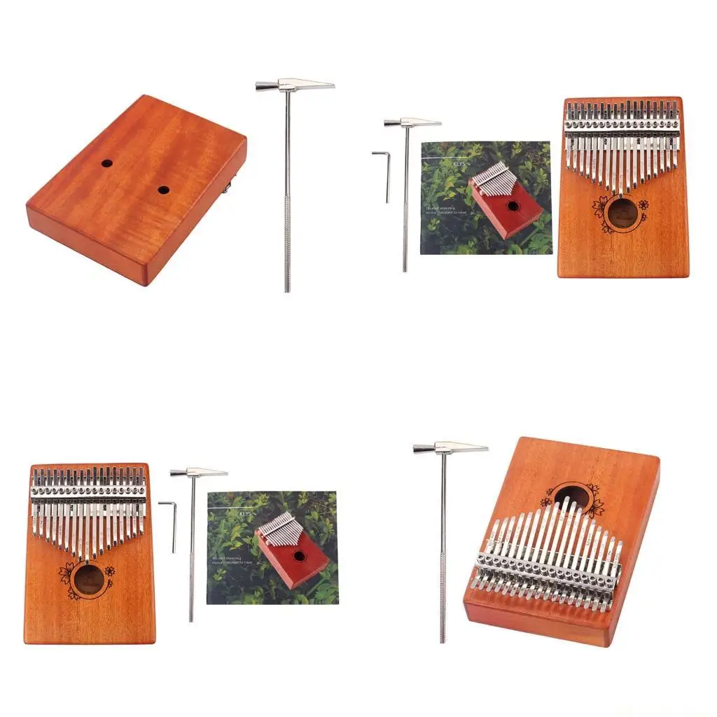 31BE Portable Kalimba Thumb Piano 17 Keys Finger Piano for Kids, Beginner