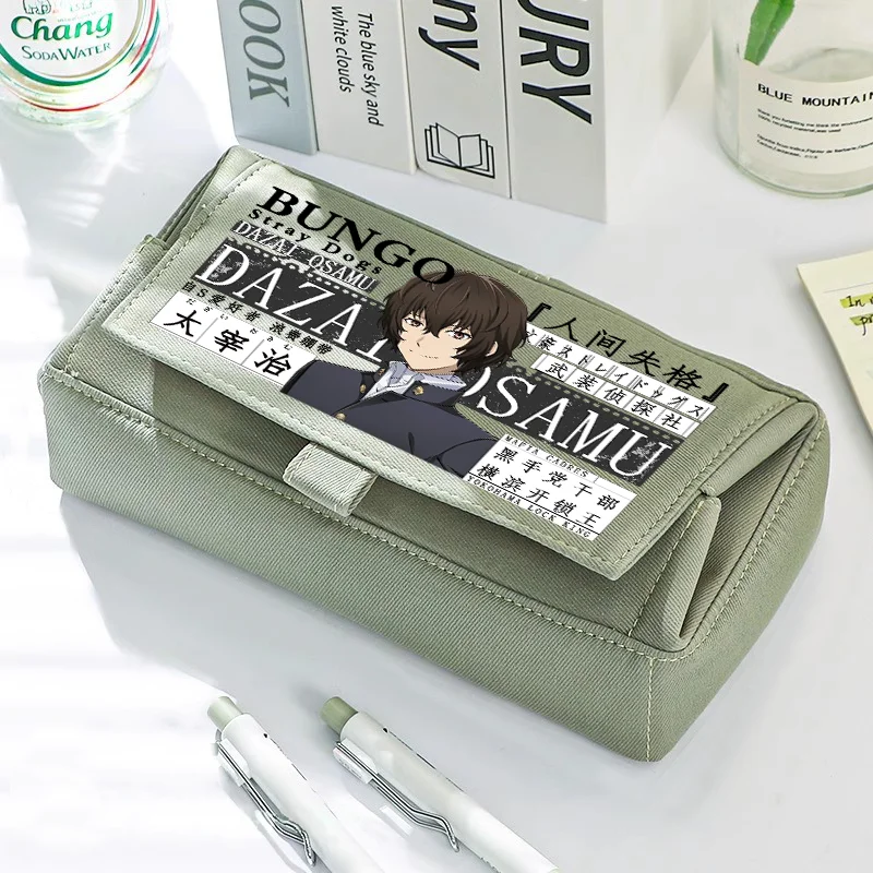 بونغو الضالة الكلاب أنيمي ambitus القلم حقيبة دازاي أوسامو ناكاهارا تشويا طالب سعة كبيرة حقيبة أدوات مكتبية هدية عيد ميلاد