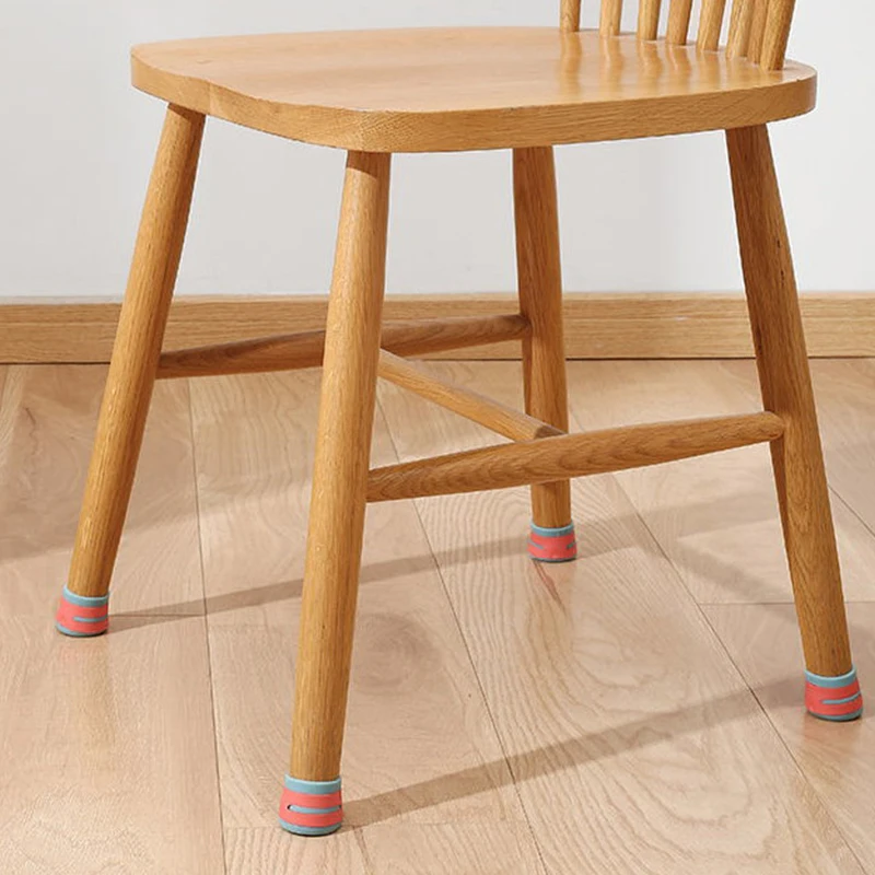4 pezzi universale in silicone per mobili gambe copertura di protezione coprigambe per sedia antiscivolo cuscinetti protettivi per pavimenti rotondi sgabello coprigambe per tavolo