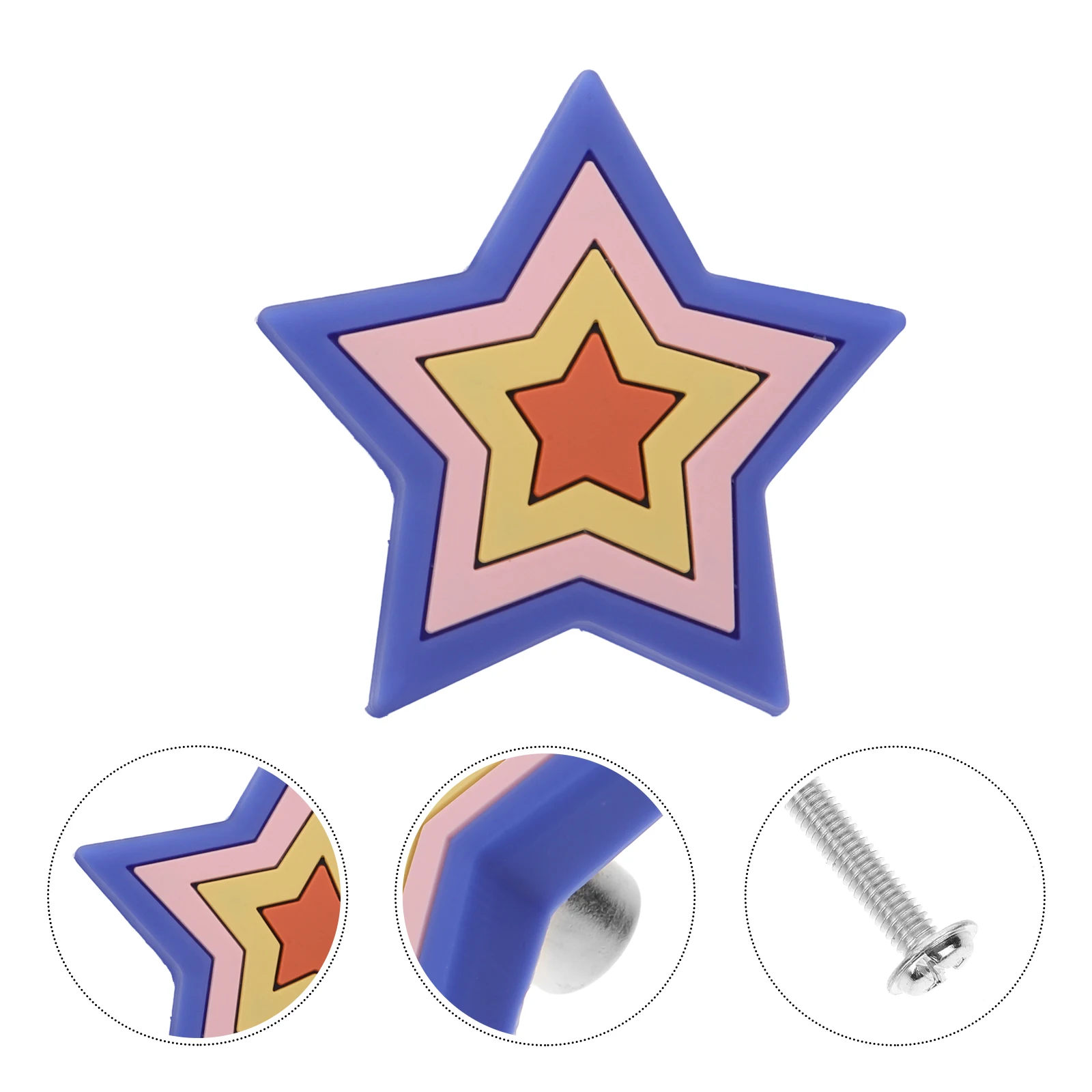 

4pcs Silicone Cabinet Handles Cartoon Drawer Knobs Kids Room Replacement Household Furniture Door Pull Handle For Kitchen