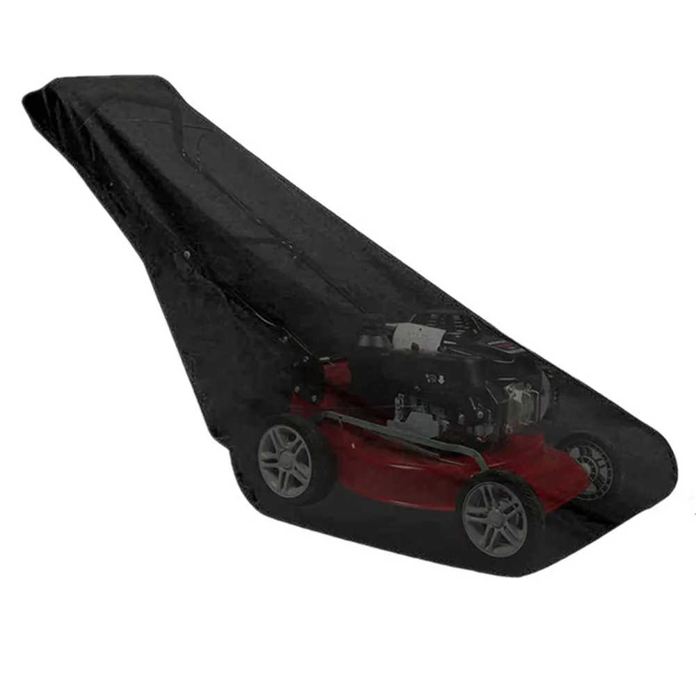 

210D Oxford Cloth Lawn Mower Dust Cover Hand Push Weeding Machine Dust Cover Rainproof Sun Shading Lawn Mower Cover Garden Tool
