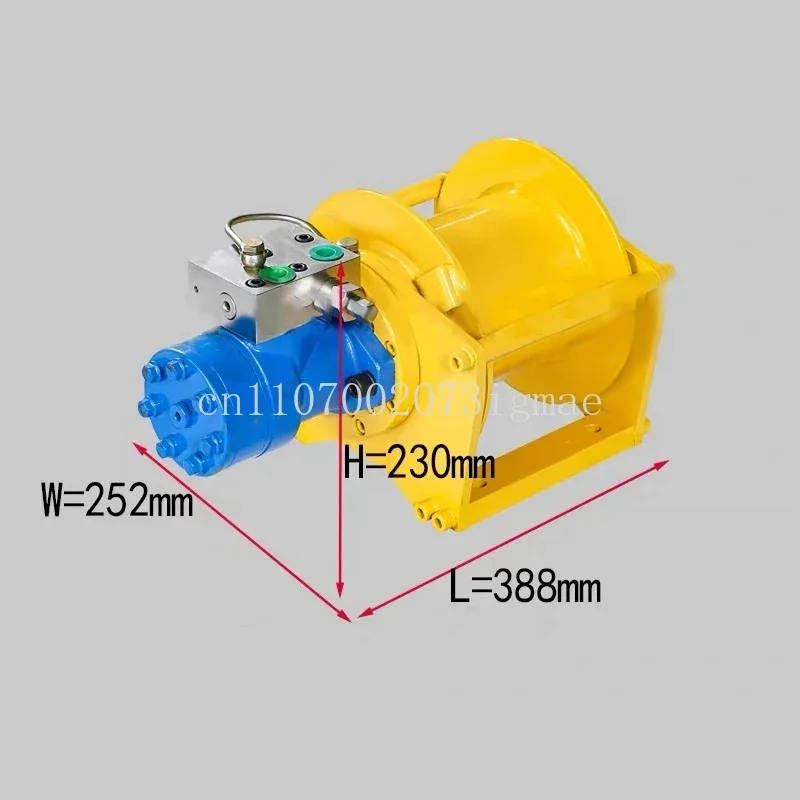 Industrial 0.8T/1T Hydraulic Winch Marine Hydraulic Winch Lifting and Towing Hydraulic Winch for Roadside Assistance