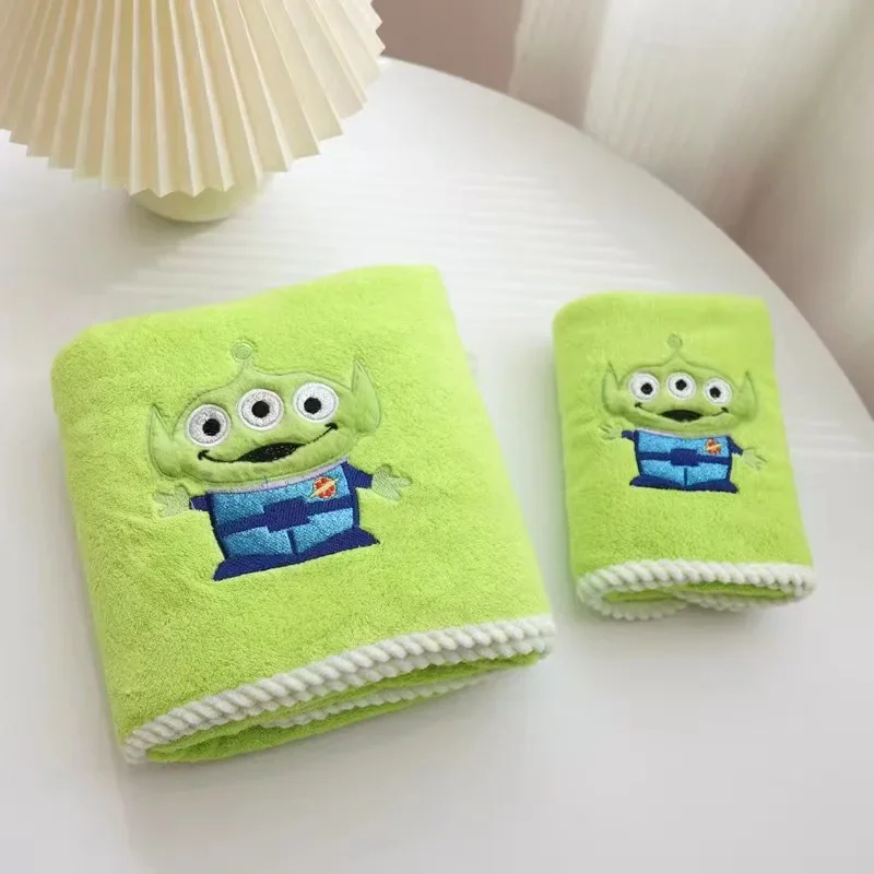 Disney Stitch Towel Bath Towel Set Cartoon Mickey Mouse Coral Fleece Towel Donald Duck Shawl Party Gift Birthday Cute