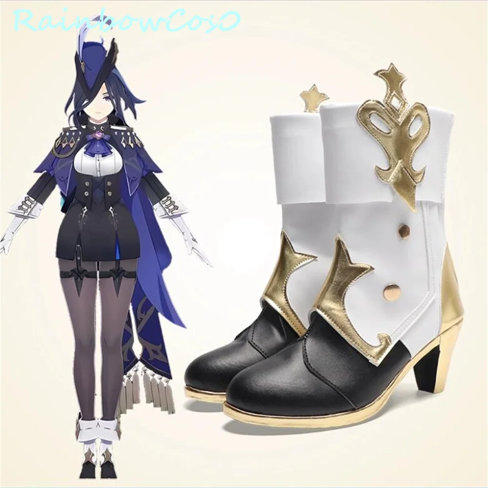 

Fontaine Clorinde Genshin Impact Cosplay Shoes Boots Game Anime Halloween Christmas RainbowCos0 W3583