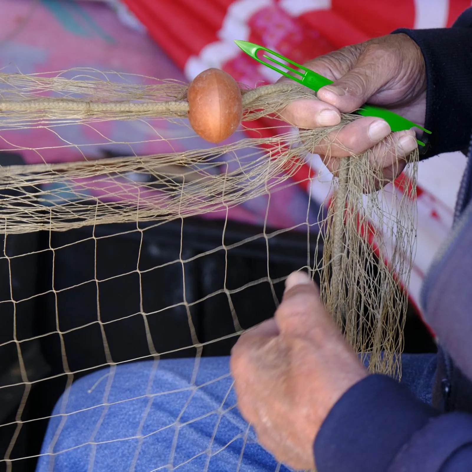 

Plastic Weaving Net Shuttle Fishing Net Needle Handmade Mending Three Layer Mesh Repair Tool Portable Fishing Accessories