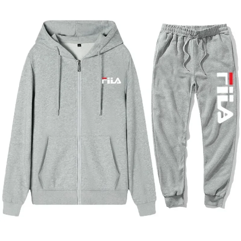 

Мужская толстовка с капюшоном, черные спортивные штаны, спортивный костюм для спортзала и фитнеса, толстовка на молнии, 2025 г., осень-зима, повседневный повседневный спортивный костюм для бега
