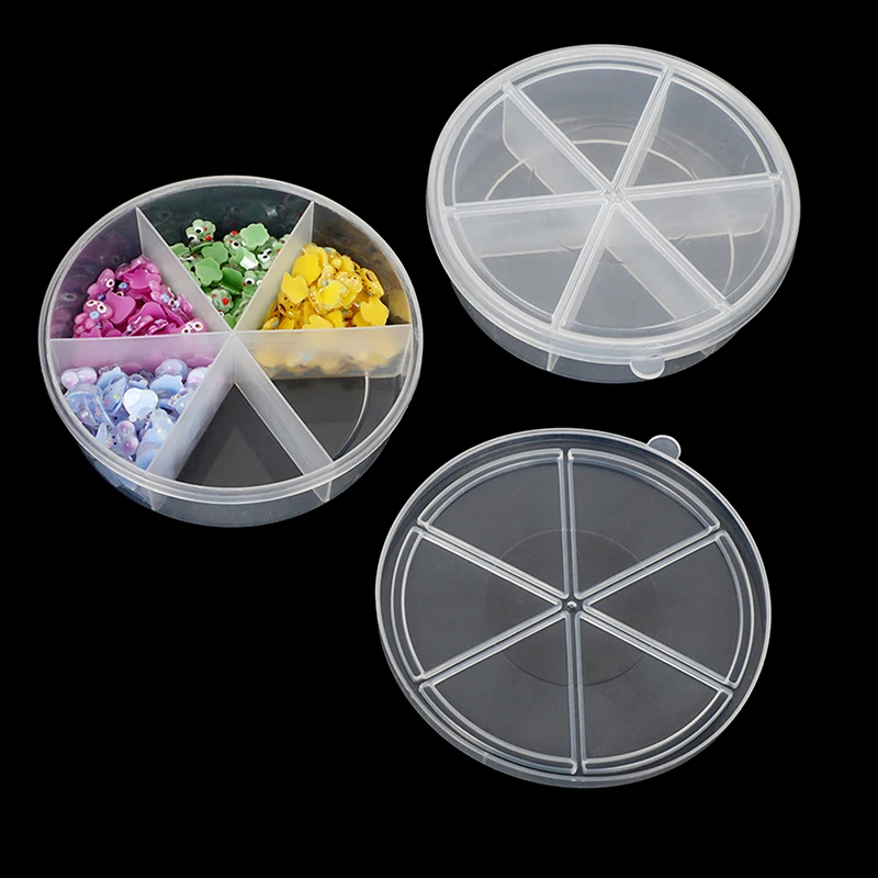 

New PP Plastic Transparent Hexagonal Sealed Box Jewelry And Accessory Parts Storage Box Electronic Component Sorting Box