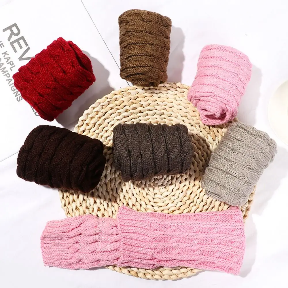 Mode Frauen Winter warme Beins ocken lange gehäkelt gestrickt Strick kabel wärmer Beins ocken Winter thermische Beins ocken schwarz weiß Kaffee