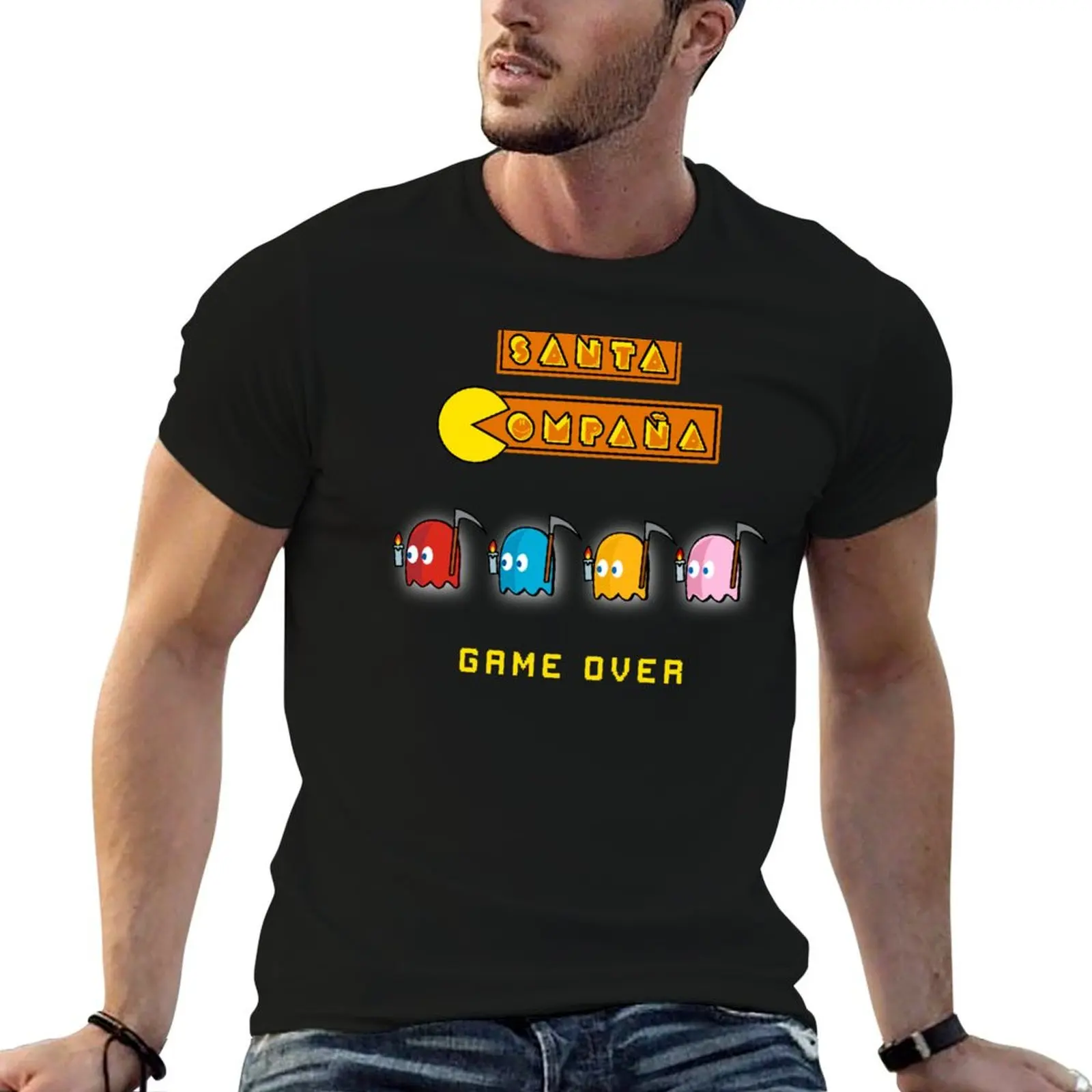 Santa Compa?a - Game Over T-Shirt anime stuff quick-drying designer shirts mens graphic t-shirts pack