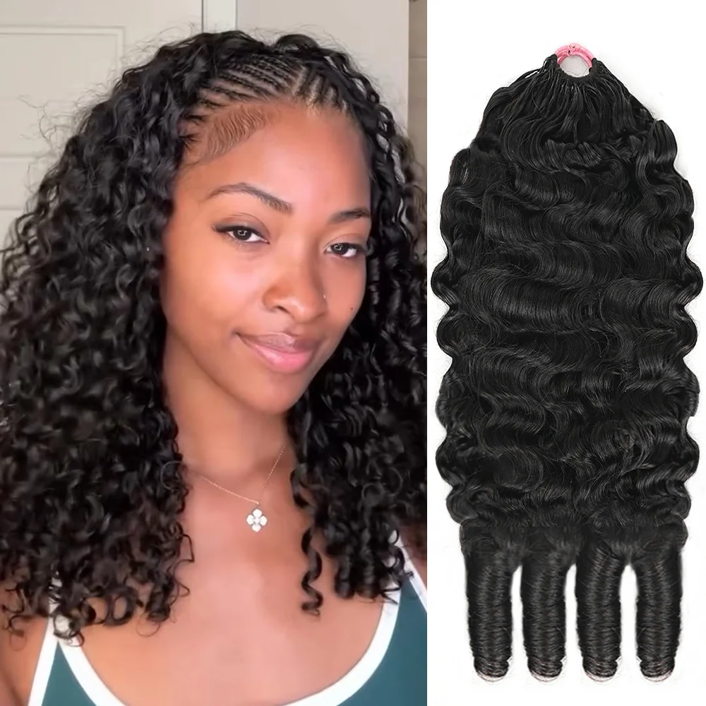 

Бирманские кудрявые волосы для плетения крючком, невидимые бесшовные пряди, мягкие кудрявые волосы для наращивания, имитирующие перья.