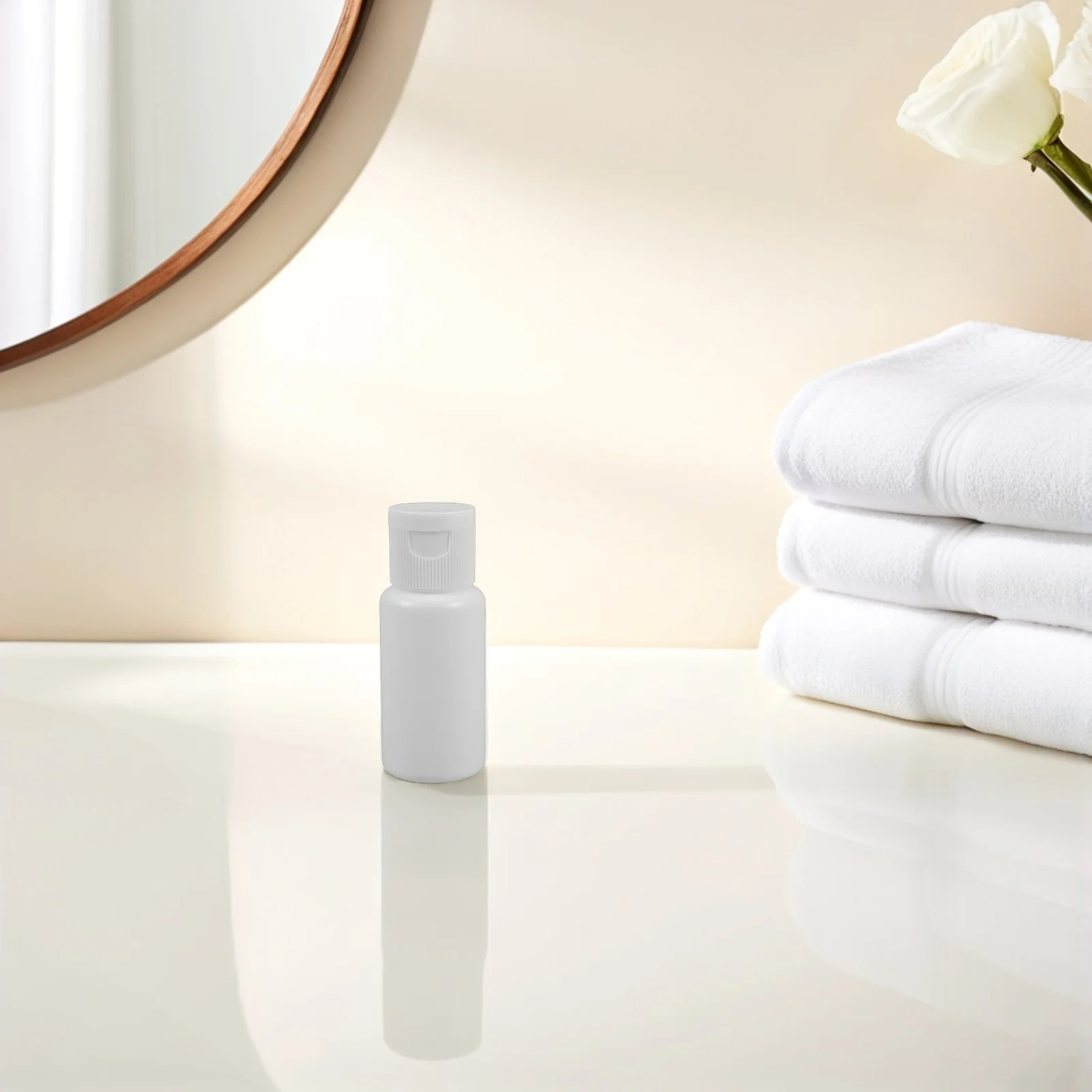 5 stuks flessen 20 ml hervulbare flip-dop draagbare reiscontainers reisformaat lotion shampoo vloeibare verpakking