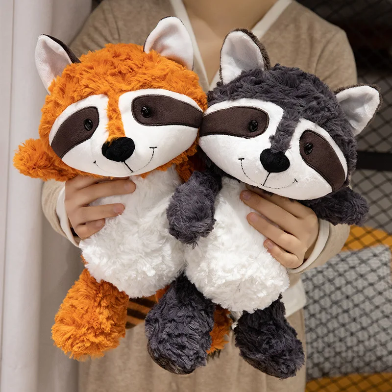 NEW Funny Fox Sloth Raccoon Plush Toy Appease Doll Pillow Birthday Firend Gift Stitch Kawaii Stuffed Animal Gift Room Decor