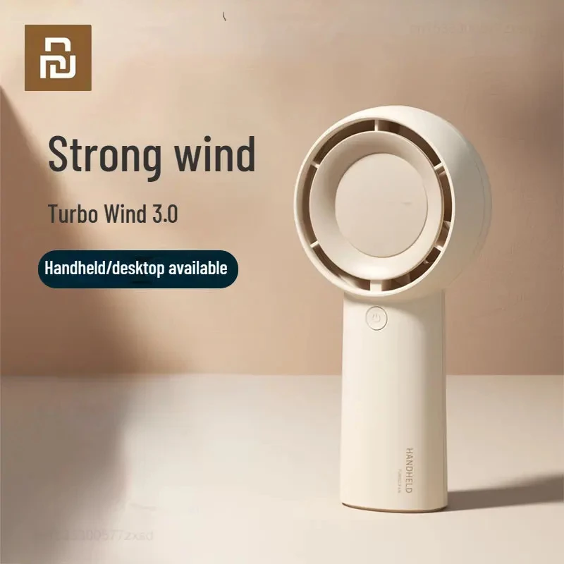 Youpin Turbo Small Fan Handheld Portable Mini Portable Small USB Rechargeable Super Silent Student Fan for Outdoor Home