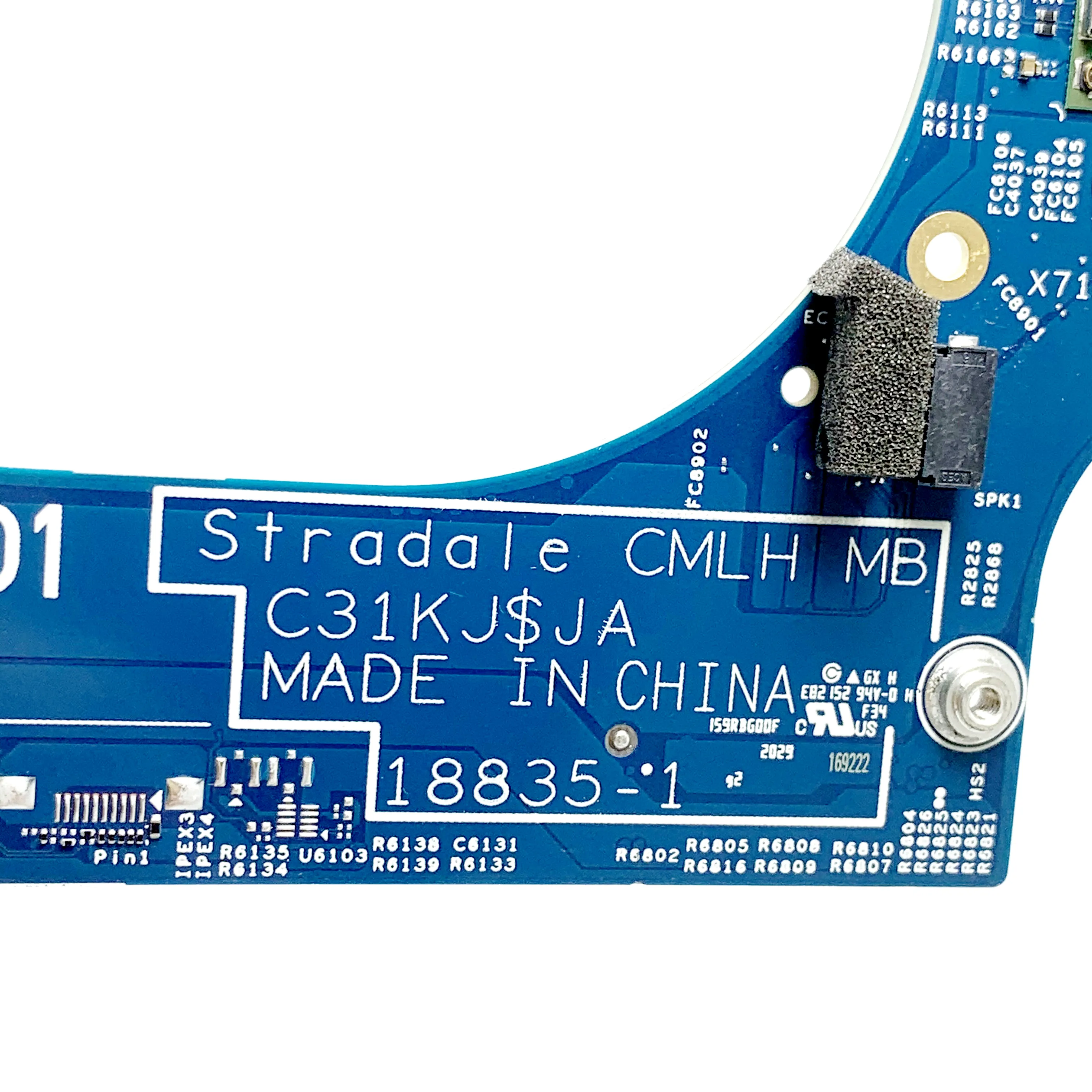 

0CXCCY CXCCY CN-0CXCCY с процессором SRJ8F I7-10875H для XPS 13 9700, материнская плата для ноутбука 18835-1 N18E-G1-65-A1 RTX2060, 100% протестировано, ОК