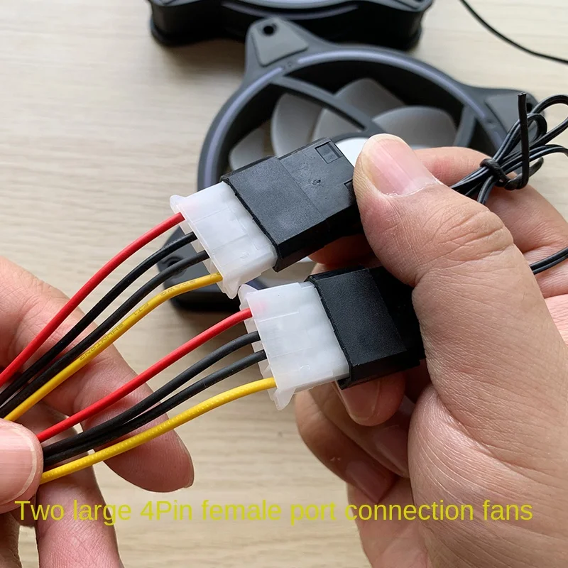 Power Splitter Cable Adaptor 4 Pin Molex Male Power To 2x IDE 4 Pin Female Y Splitter Extension Adapter Connector Cable 20cm