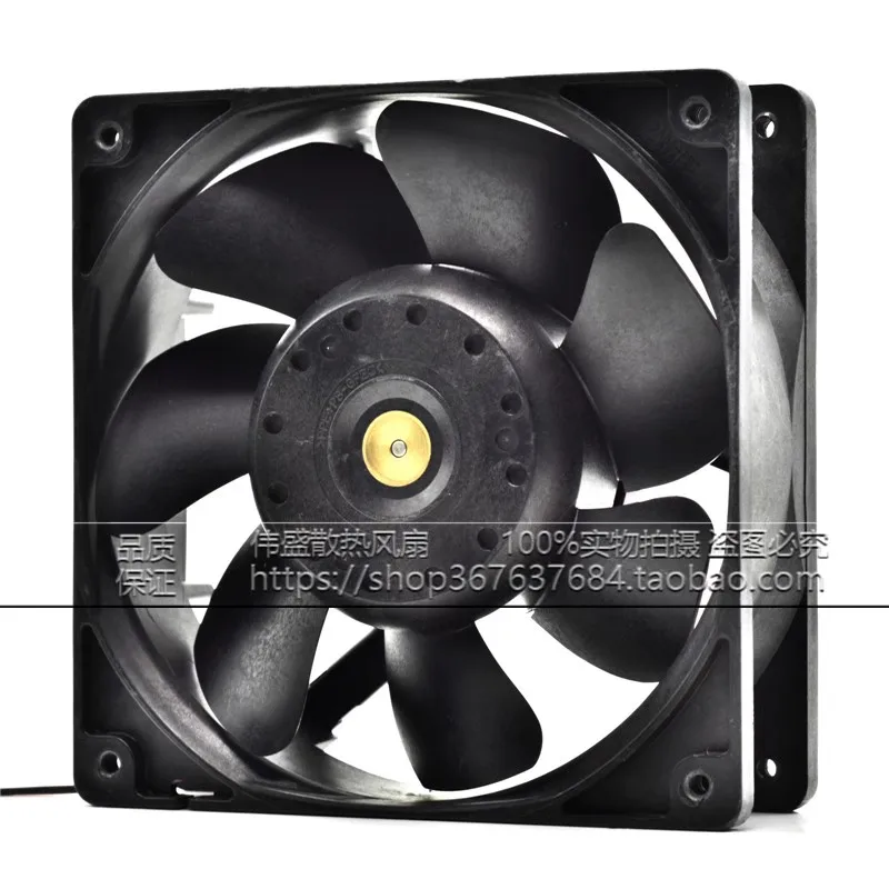 Original 12CM 120 * 120 * 38MM 109R1224H102 24V 0.25A 2-wire chassis frequency converter cooling fan