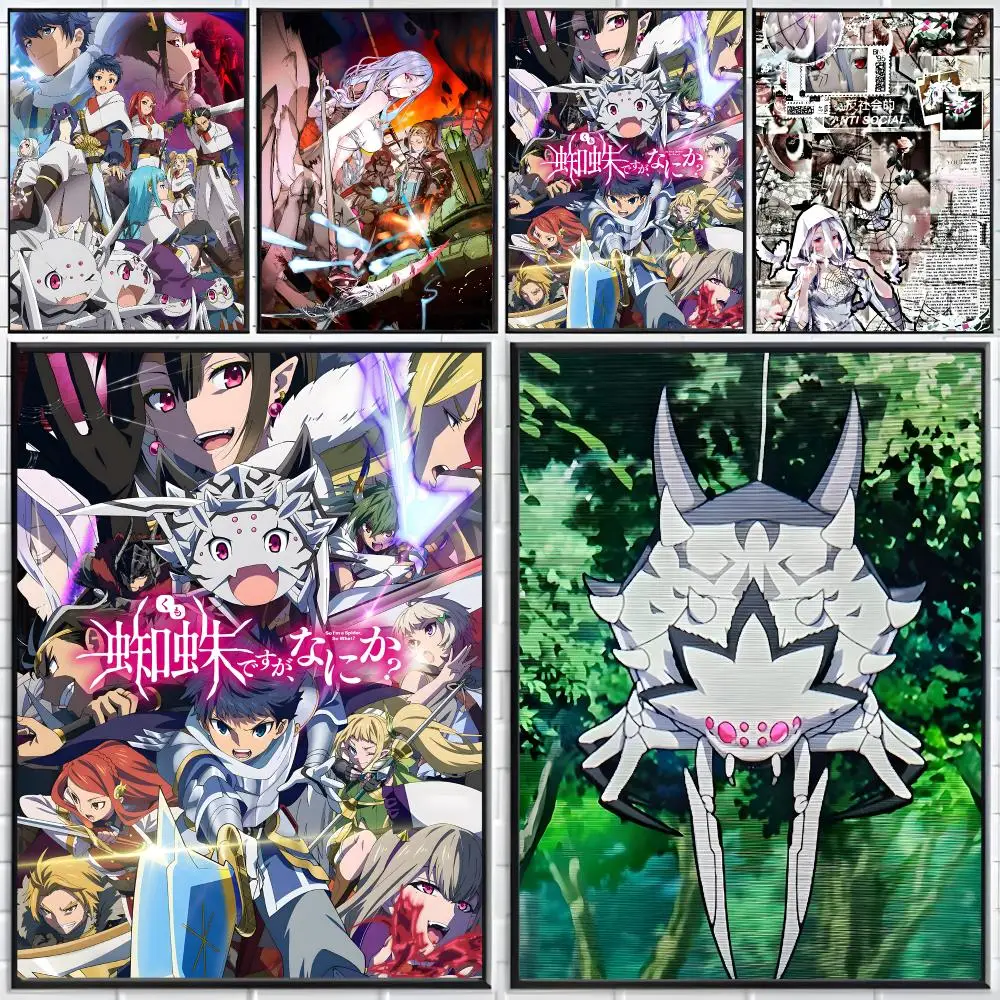 anime fantasy S‑So I'm a Spider So What Poster Distinct Home Decor Concepts Chic Indoor Art Pieces