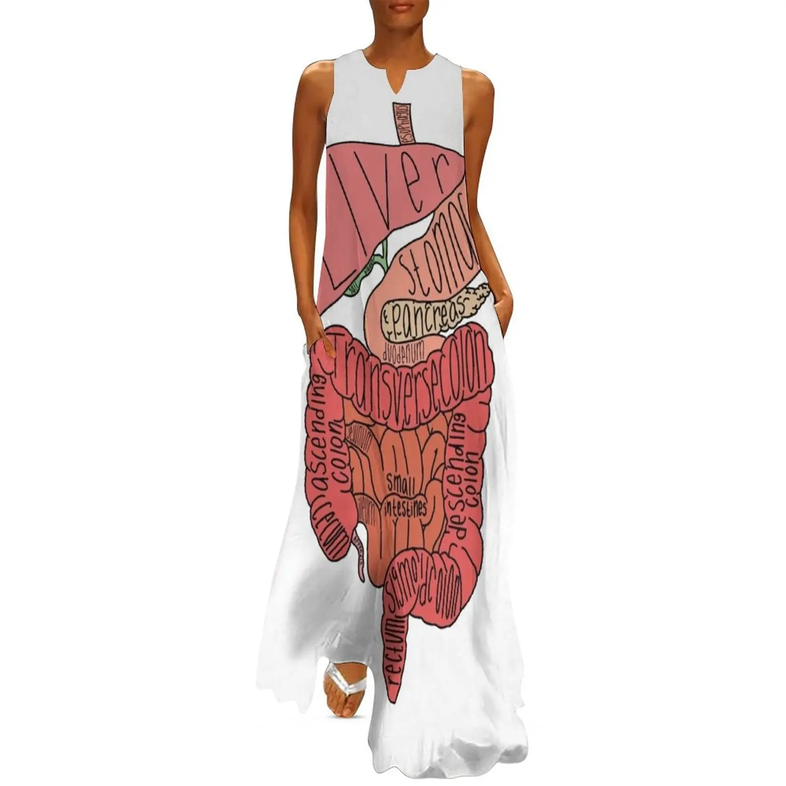 

Labeled Intestine Anatomy Long Dress long dress women dress summer 2024 women Woman dresses Party dresses for women