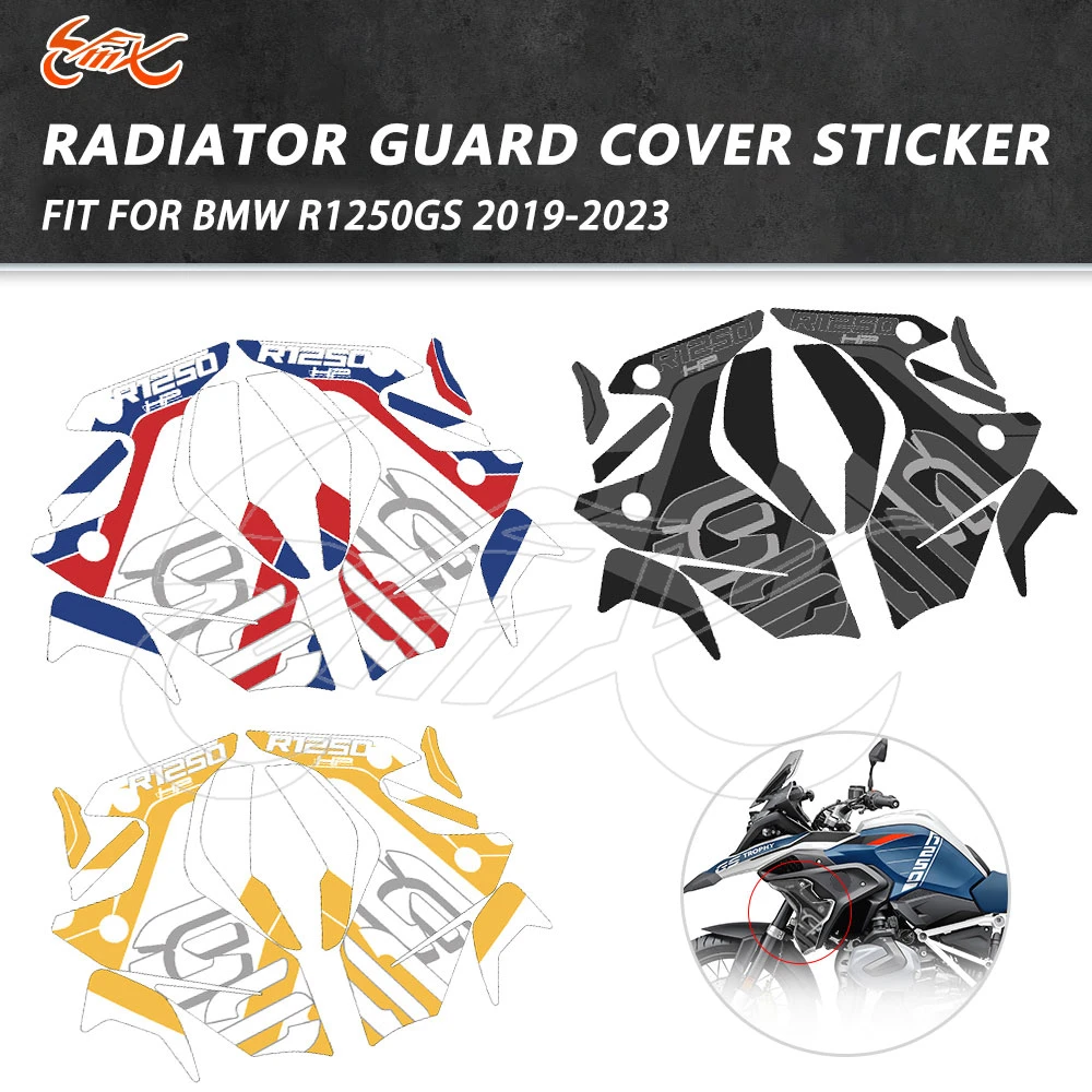 

Motorcycle Radiator Guard Protector Sticker Decals Fit For R1250GS R 1250 GS LC 2019-2023