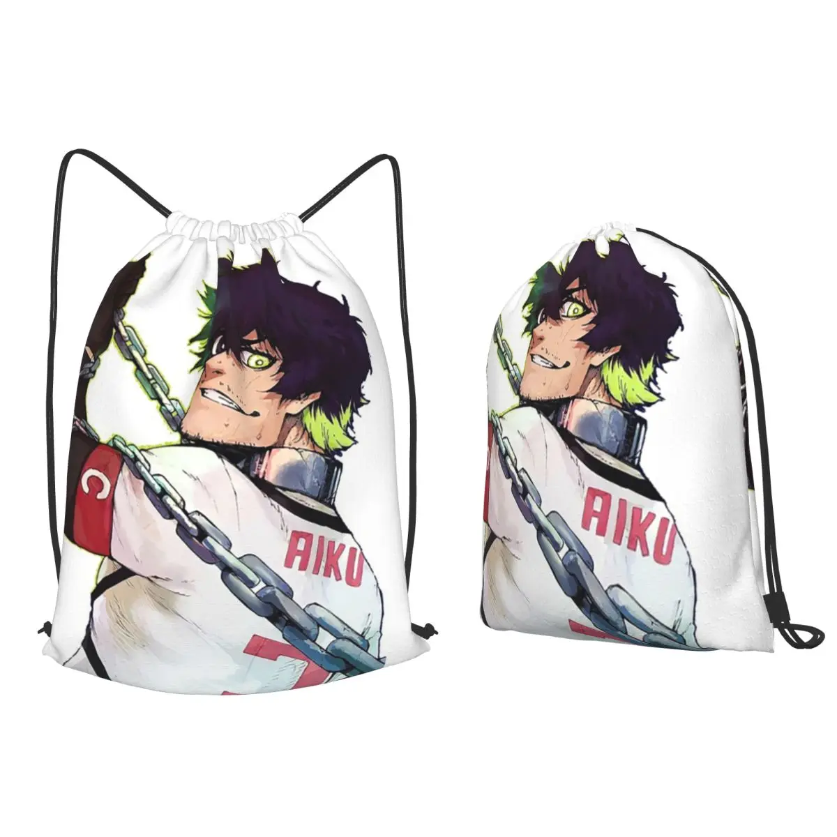 Oliver Aiku Backpacks Portable Drawstring Bundle Pocket Sports Bag Book Bags for Travel Students