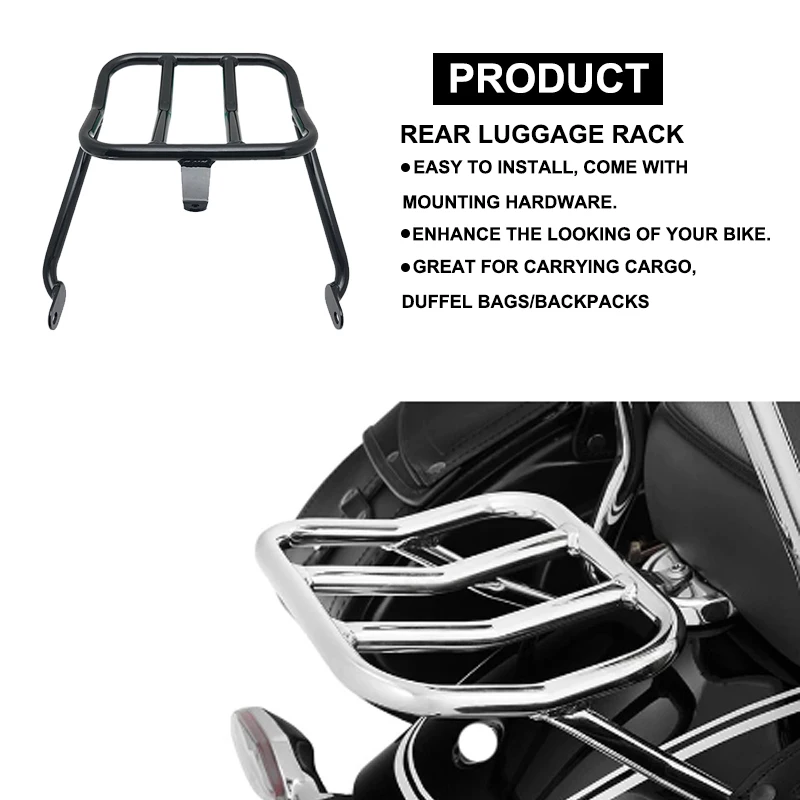 Rear Luggage Bracket Seat Back Tailstock Support Cargo Storage Bags Rack Fit For BMW R18 R 18 Classic 2021 2022 2023 Motorcycle