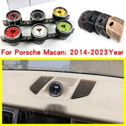 Stopwatch For Porsche Macan 95B 2014-2023 chrono Dashboard clock watch Panel cover Compass Modification Car Interio Accessories