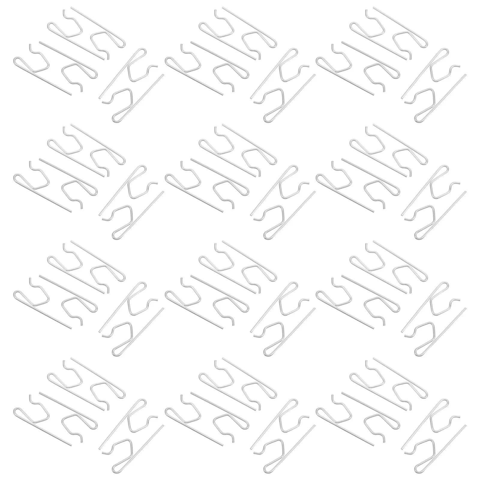 

50Pcs Curtain Track Hooks Ceiling Metal S-Shape Slide for Shower Bathroom Window Door Heavy Duty Drapery Hanging Hardware