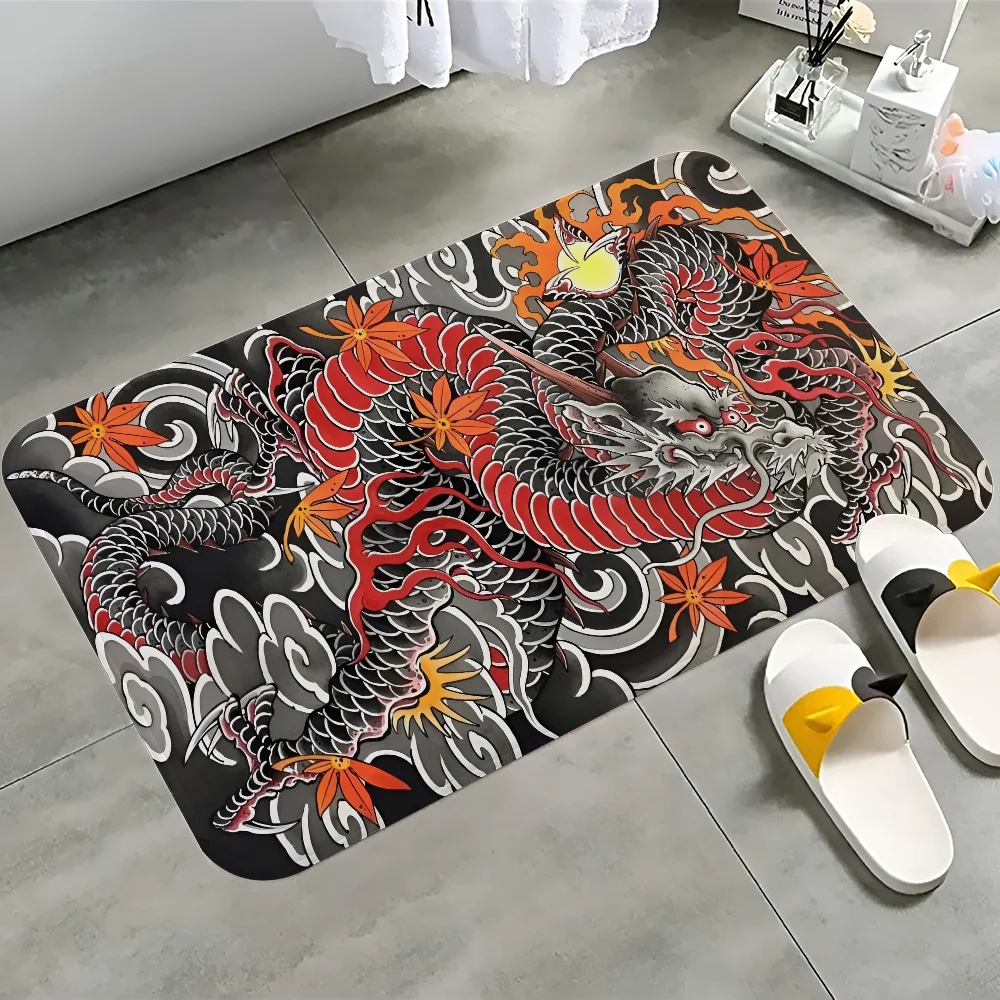 Japanese Dragon Printed Large Wall Tapestry Wall Hanging Decoration Household Decor Blanket