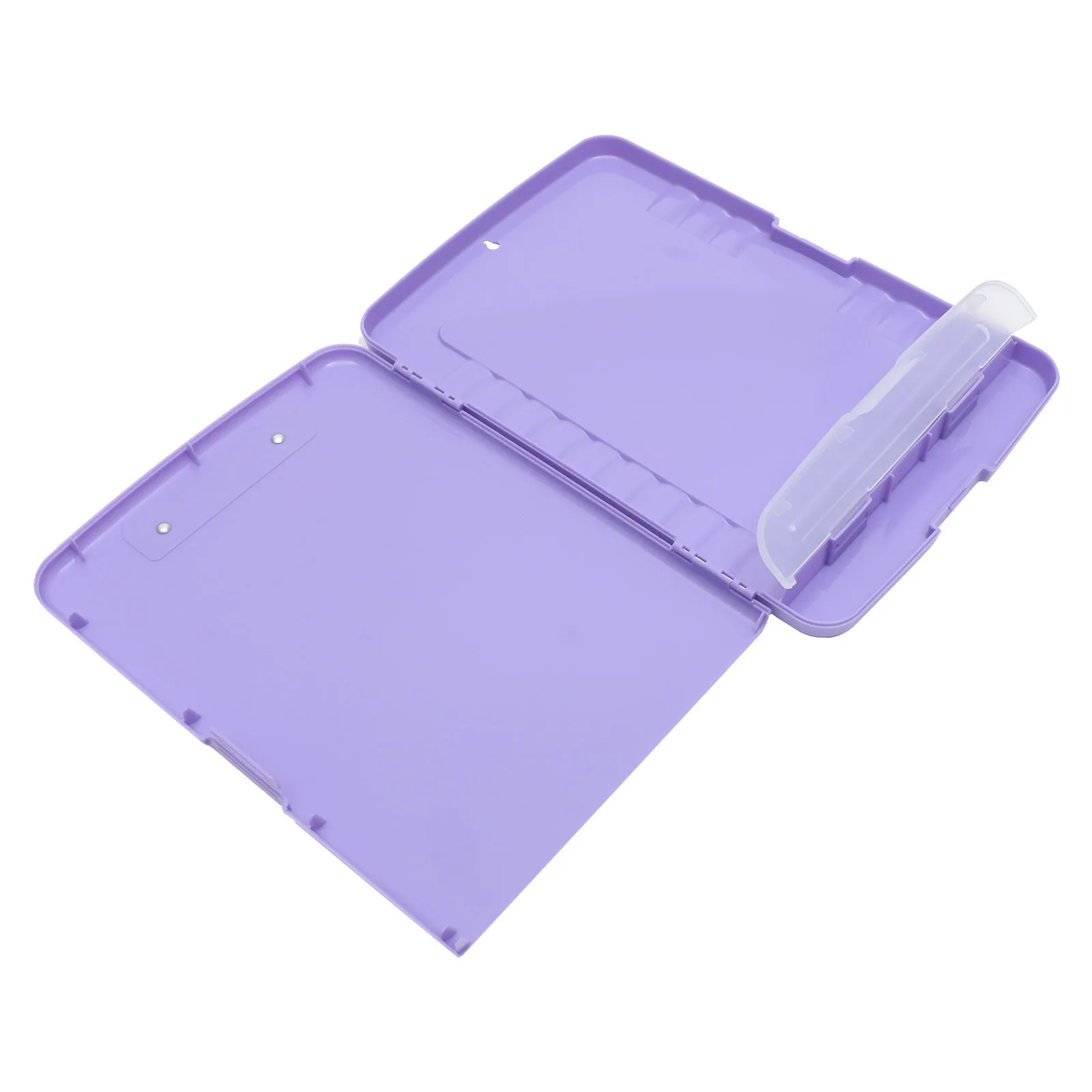 

File Organizer A4 Document Holder Light Purple Portable Writing Board Multi-Function Paper Storage Box For Office School Trip