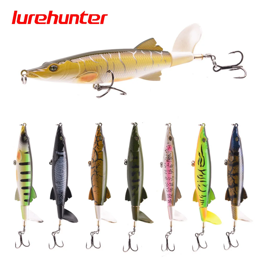 

13cm/16g Alligator Propeller Tractor Wave Climbing Floating Pencil Lure Fishing Bait Lure Bionic Fishing Bait Dogfish