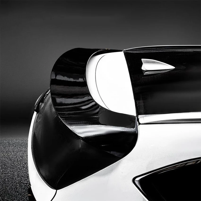 For Mazda CX-5 Hatchback Rear Roof Trunk Lid Car Spoiler Wings Black Carbon Exterior Upgrade Tuning Accessories Parts 2017-2022 view 3