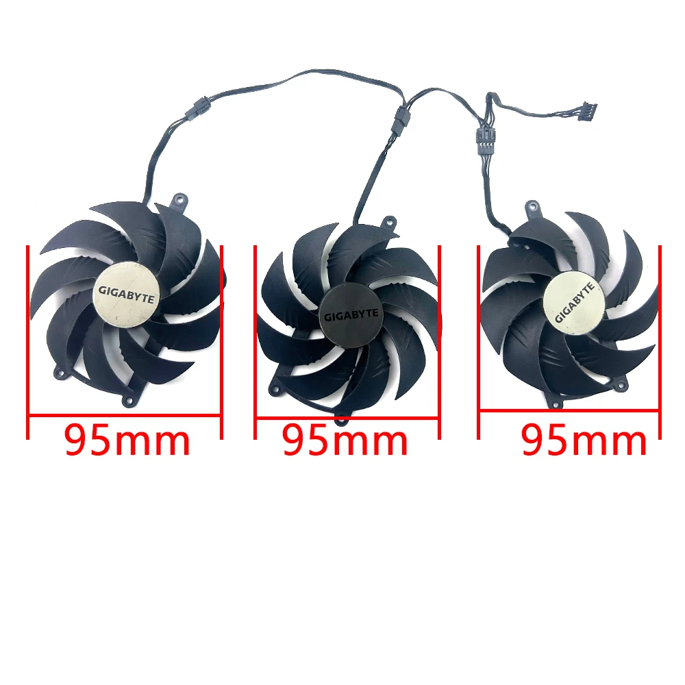 NEW Cooling Fan 95mm 4pin PLD10020S12H RX 7900 XTX GPU FAN For Gigabyte Radeon RX 7900 XTX GAMING RTX4070 4060 video card fan