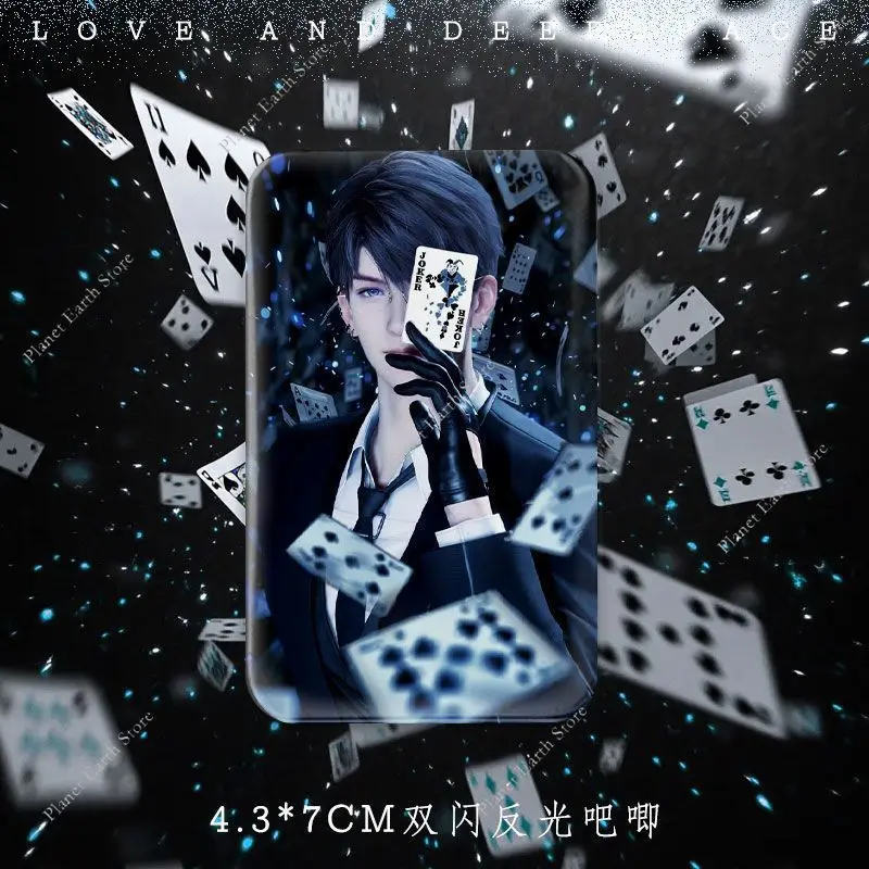 Game Love en Deepspace Sylus Caleb Rafayel Zayne Xavier Cosplay Anime Feather Ellipse & Square Badge Emblem Broche Fans Geschenken