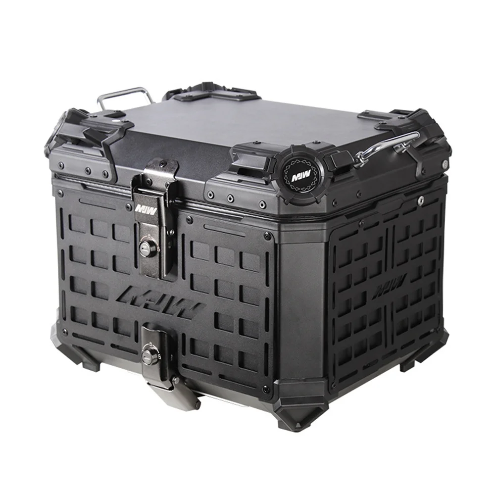 45L 55L Portable Quick Release Universal Aluminum Motorcycle Scooter Luggage Tail Box