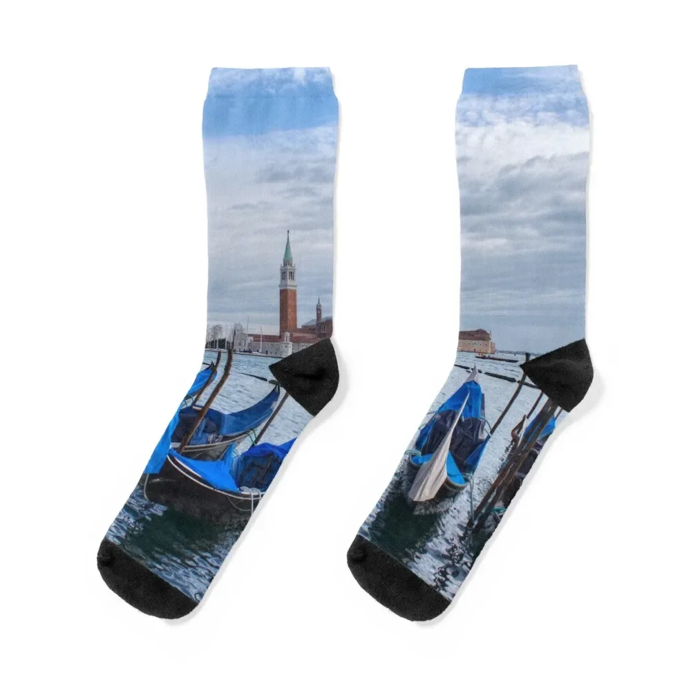 

San Giorgio Maggiore Venice Italy Socks Running retro Antiskid soccer Socks Woman Men's