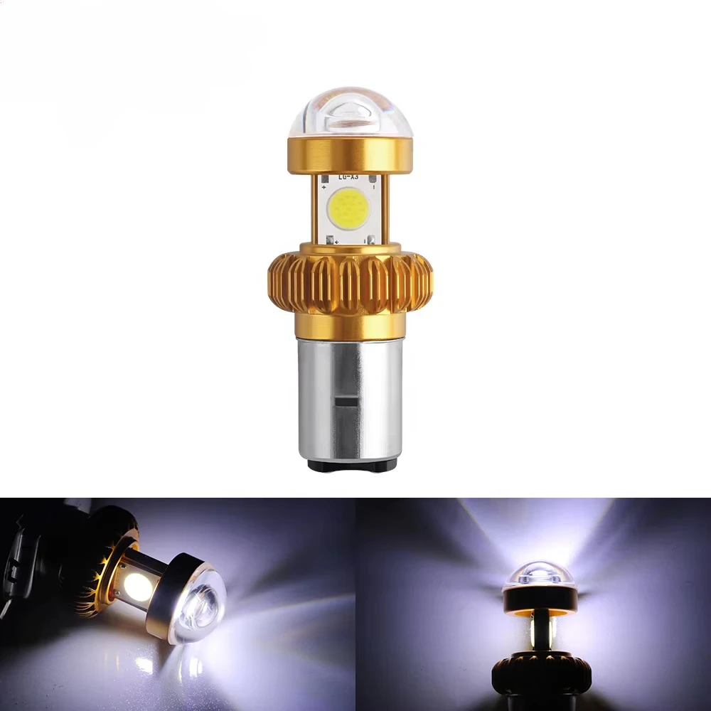 

Hot Selling 3-Side Cob LED Light Electric Motorcycle Headlight 12V Fog Light with Canbus Function for Cars