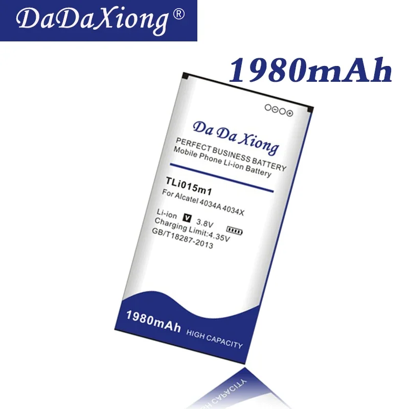 DaDaXiong 1980mAh TLi015m1 For Alcatel PIXI 4 4034X 4034F 4034A Cell Phone Battery