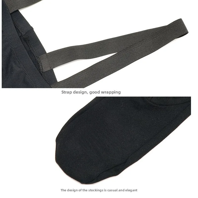 ‌ Collant da balletto da uomo a vita alta Collant da ballo in nylon Bretelle Body da allenamento Costume da performance professionale