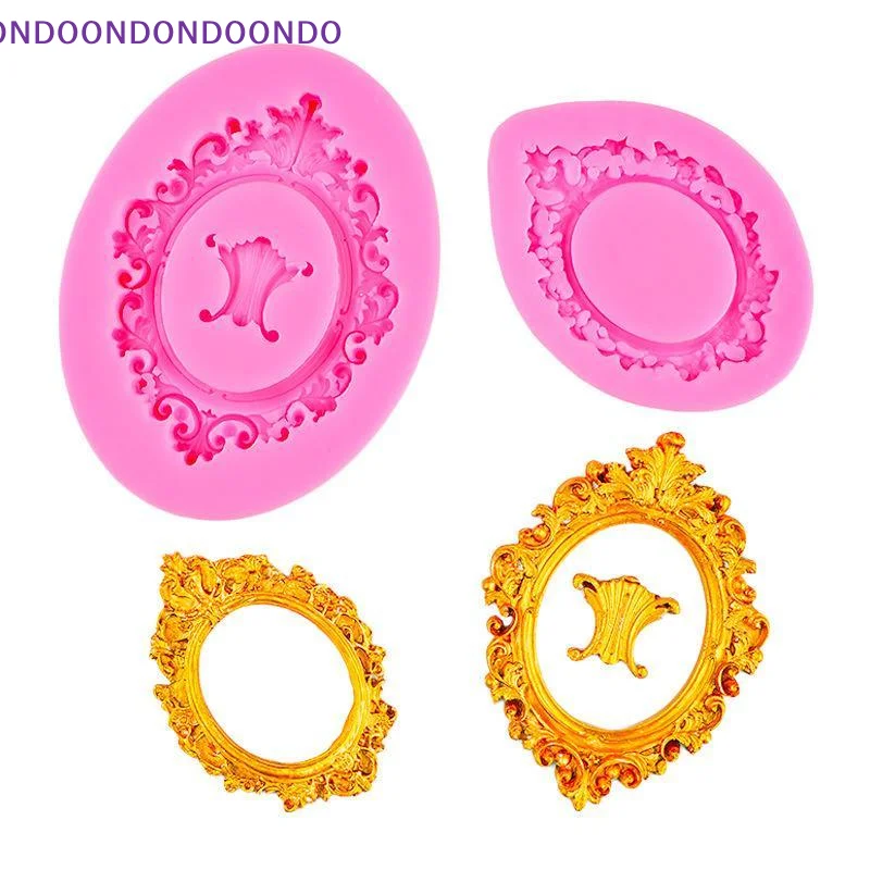 Photo Frame Silicone Candy Mold Non-Stick Food Safe for Sugarcraft Fondant Chocolate Cupcake Wedding Pastry Decoration