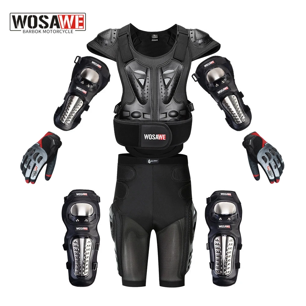 

WOSAWE Motorcycle Jacket Full Body Armor Motorcycle Chest Armor Motocross Racing Protective Gear Moto Riding Skiing Protector