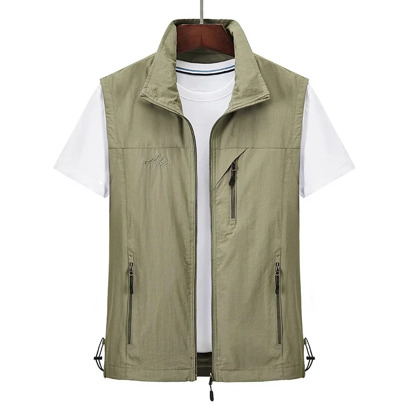 Functional thin vest men's vest jacket top with camisole shoulder, high-end light luxury, spring and autumn, front and back, two