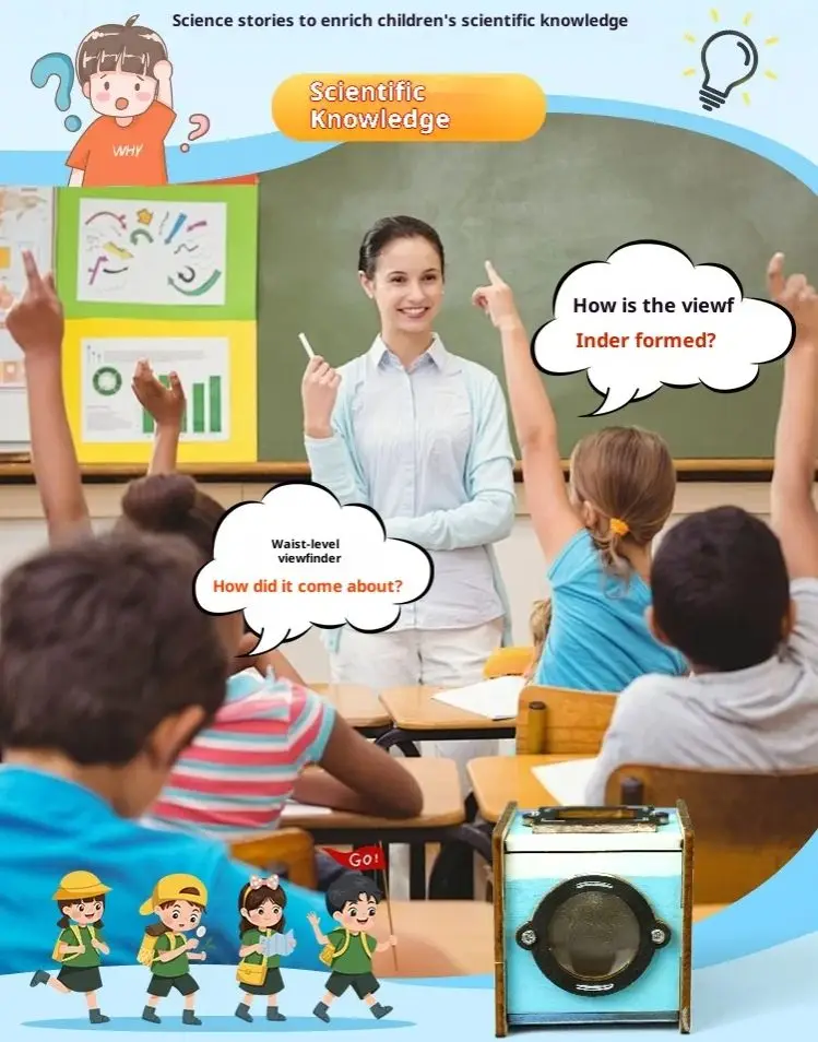 DIY Waist Flat Viewfinder Making Steam Physics Experiment Children's Puzzle Toys Parent-Child Interactive Optical Lens Toys