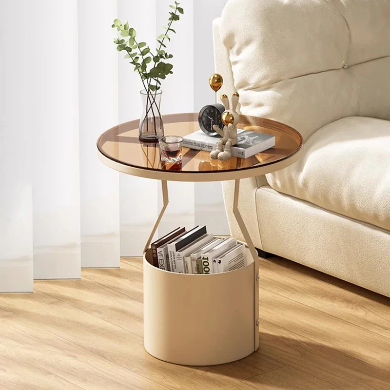 

Premium Space Saving Coffee Tables Round Nordic Space Saving Aesthetic Side Table Unique Modern Table Basse De Salon Furniture