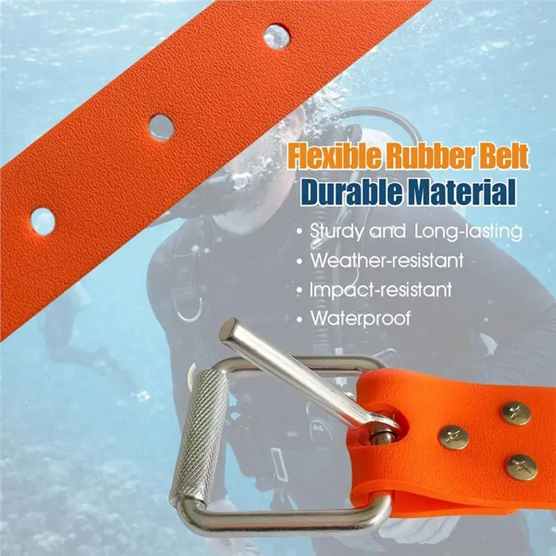 【Price Drop !!】Rubber Diving Belt, For Freediving Weight Belt, Fishing Diving Belt Buckle For Freediving Scuba Diving Gear