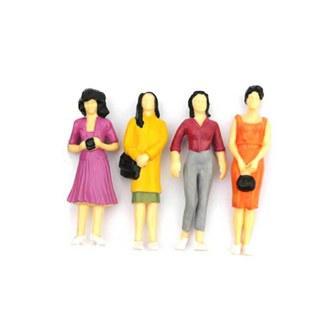200pcs Seated Painted Model People Figures Standing Passenger Sitting Figure 1:100 1:150 Scale Model Building Garden Decoration